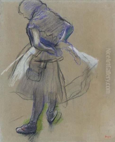 Danseuse Debout, Les Mains Derriere Le Dos - view 1