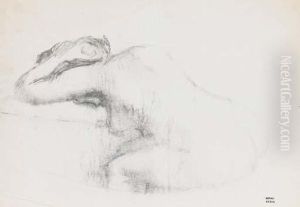 Femme Se Lavant Dans Sa Baignoire by Edgar Degas