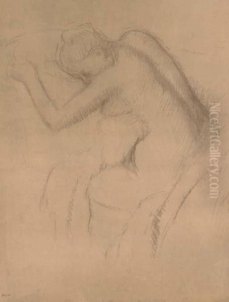 Femme Nue Assise - view 1