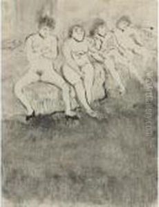 L'attente by Edgar Degas