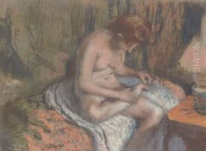 L'epine (femme Se Soignant Le Pied) by Edgar Degas