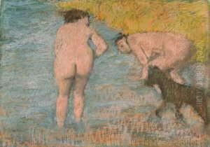 Deux Femmes Au Bain by Edgar Degas