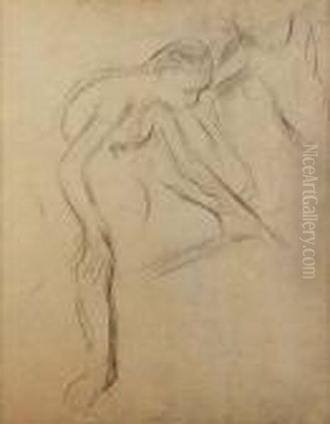 Due Ballerine A Riposo - (1898 C.a) - view 1