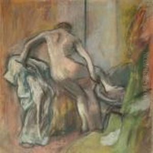 La Sortie Du Bain by Edgar Degas
