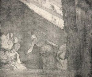 Aux Ambassadeurs (delteil 27; Adhemar 30) by Edgar Degas