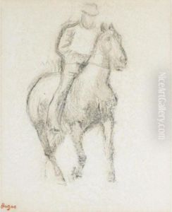 Cavalier (de Trois-quarts Vers La Droite) by Edgar Degas