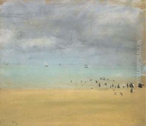 Plage A Maree Basse by Edgar Degas