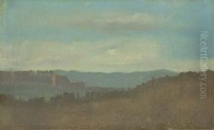 Paysage, Effet Du Soir by Edgar Degas