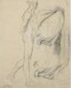 Etudes D'homme Et De Draperies by Edgar Degas
