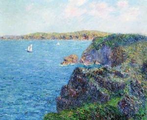 A Cove at Sevignies, Cap Frehel by Gustave Loiseau
