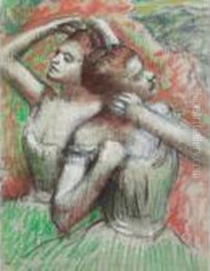 Danseuses Rajustant Leur Coiffure