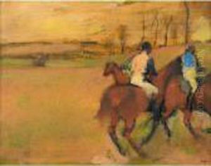 Chevaux Et Jockeys by Edgar Degas