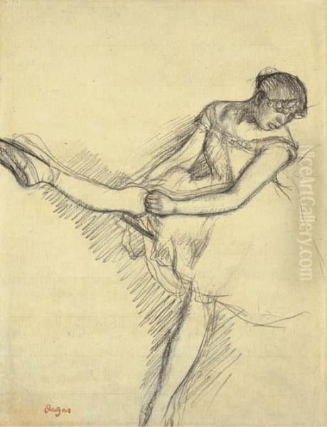 Danseuse Assise, Reajustant Son Bas - view 1