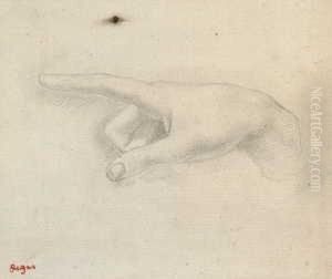 Etude De Main by Edgar Degas