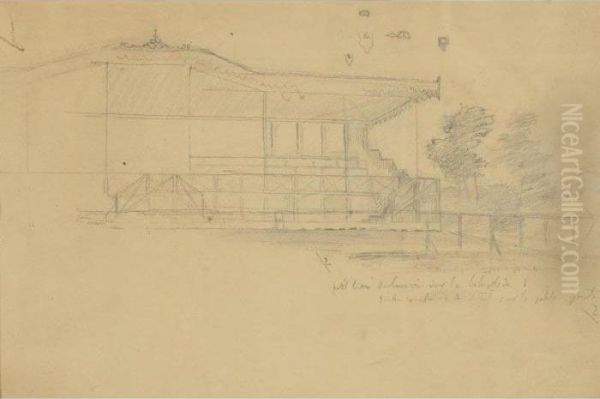 The Grandstand (study For ``le Faux Depart') - view 1