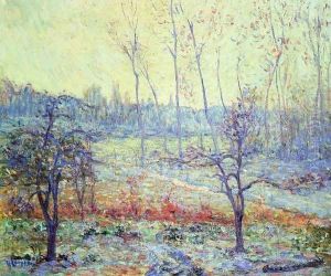 Landscape of Givre in the Mist by Gustave Loiseau