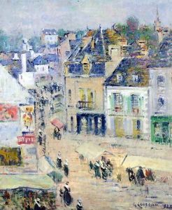 Pont-Aven, Grey Weather by Gustave Loiseau