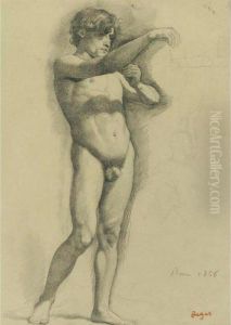 Standing Male Youth by Edgar Degas