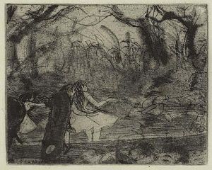 Sur La Scene>. by Edgar Degas