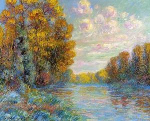 The River in Autumn by Gustave Loiseau