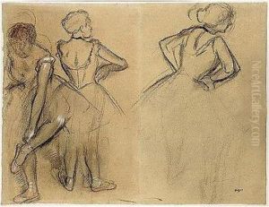 Etude De Danseuses by Edgar Degas