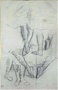 Etude De Jambes by Edgar Degas