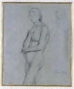 Etude De Femme Nue by Edgar Degas