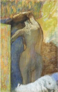 Femme S'essuyant Les Cheveux by Edgar Degas