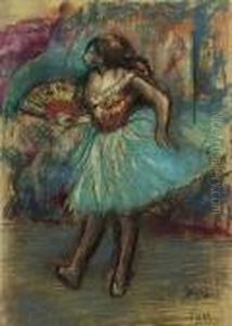 Danseuse A L'eventail by Edgar Degas