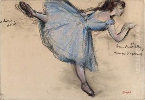 Danseuse En Arabesque Vue De Profil by Edgar Degas