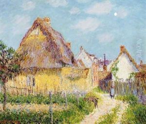 Thatched Cottage, Le Vaudreuil by Gustave Loiseau