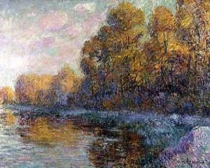 A River in Autumn 1909 by Gustave Loiseau