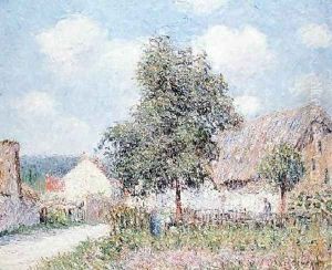 Farmhouse in Vaudreil 1900 by Gustave Loiseau