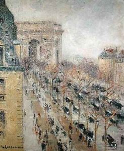 The Arc de Triomphe 1930 by Gustave Loiseau