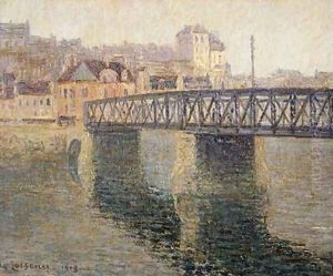 The Iron Bridge at St Ouen 1908 The Iron Bridge at St Ouen 1908