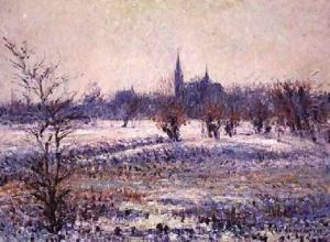 White Frost 1909 2 by Gustave Loiseau