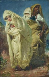 Drei Orientalische Frauen. by Alfred Dehodencq