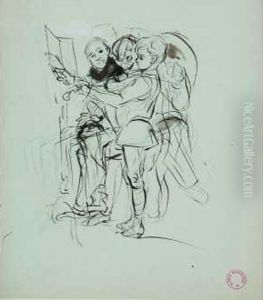 La Lecon De Violon by Alfred Dehodencq