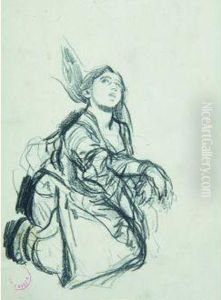 Etude Pour Un Personnage De L'execution De La Juive by Alfred Dehodencq