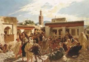 Le Conteur Marocain by Alfred Dehodencq