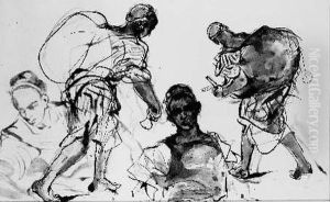 Quatre Etudes D'homme by Alfred Dehodencq