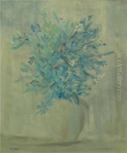 Fiori Su Fondo Grigio