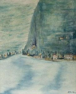 "montagne Sul Lago Di Como" 1935 by Angelo Del Bon