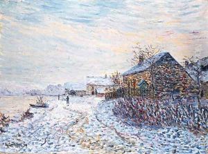 La neige a Tournedos-sur-Seine by Gustave Loiseau
