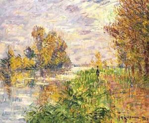 La riviere en Automne by Gustave Loiseau