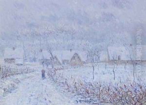 Paysage en hiver by Gustave Loiseau