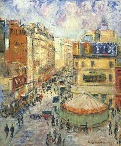 La rue de Clignancourt by Gustave Loiseau