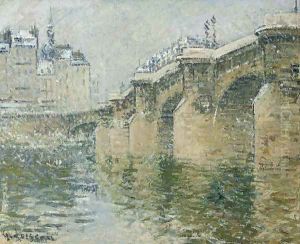 Le Pont Neuf, Paris by Gustave Loiseau