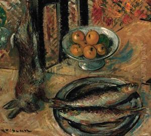 Poisson et lapin by Gustave Loiseau