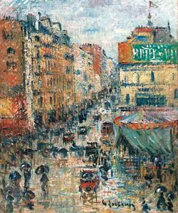 Rue de Clignancourt, Paris by Gustave Loiseau